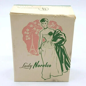 1959 LADY NORELCO Electric Razor-SC 7784 Case Original Box Martha Lorraine Brush